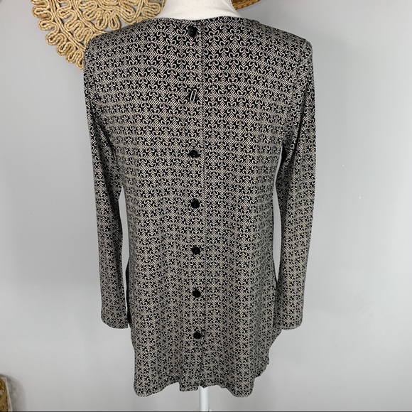 J. Jill Wearever Collection Floral Long Sleeve Women's PS Multicolor Button Back - Picture 4 of 8